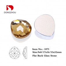 DZ-1073 flat back drop shape crystal rhinestones for jewelry making DZ-1073 flat back drop shape crystal rhinestones for jewelry making